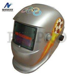 Silvery White Colored Football Decals For Mask 1